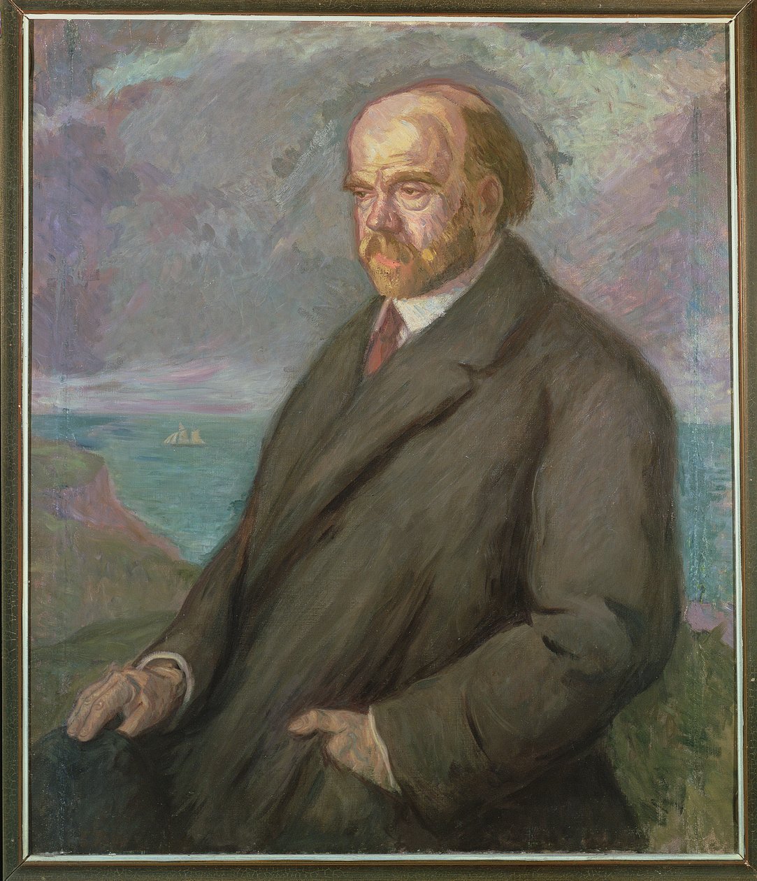 Portræt af Pio Baroja (1872-1956) af Juan de Echevarría