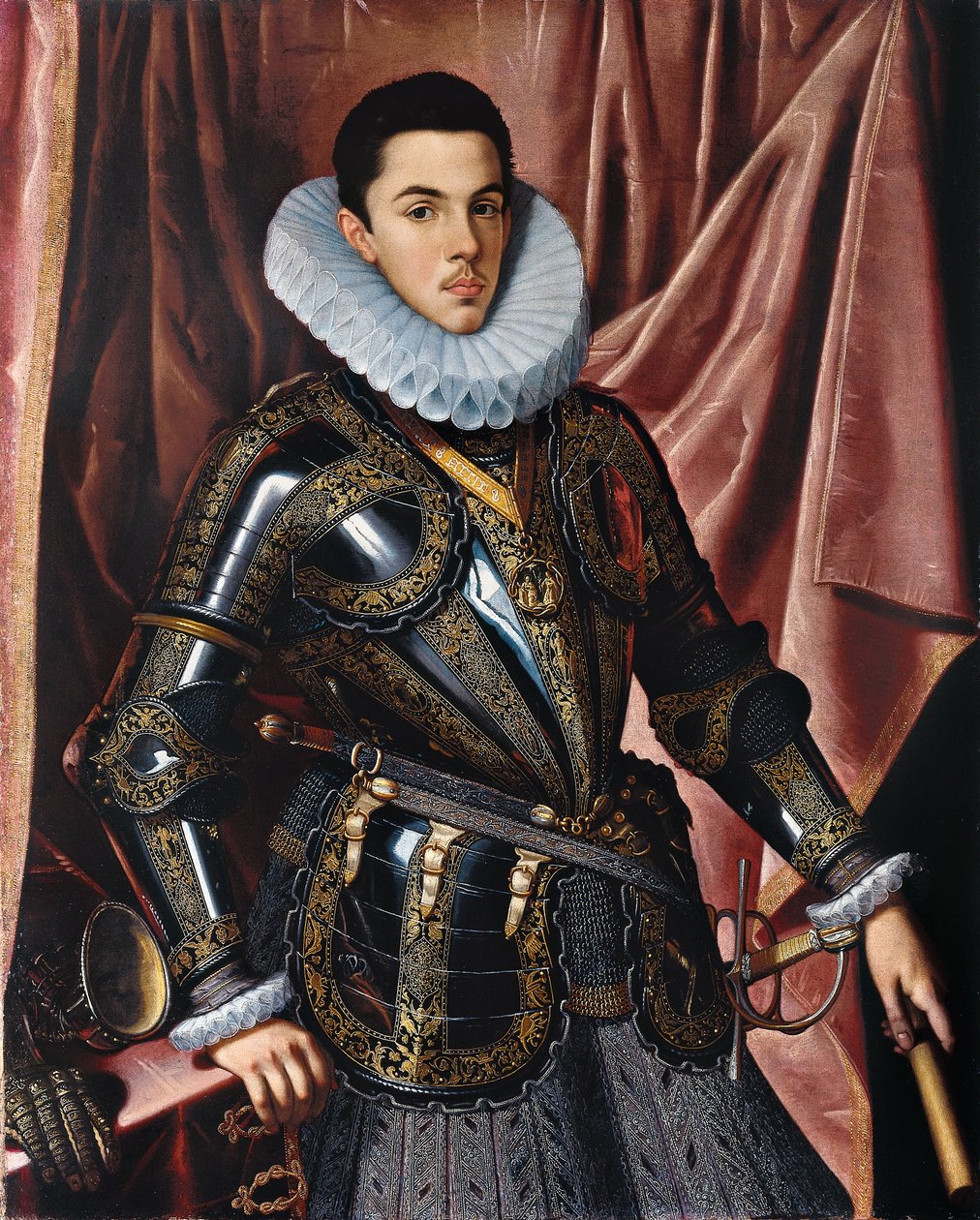 Portræt af prins Philip Emmanuel af Savoyen af Juan Pantoja la de Cruz