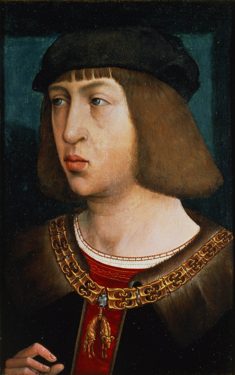 Filip I af Spanien (1478-1506), søn af Maximilian I (1459-1519) og Maria af Bourgogne (1457-82), 1500 (panel) af Juan de Flandes
