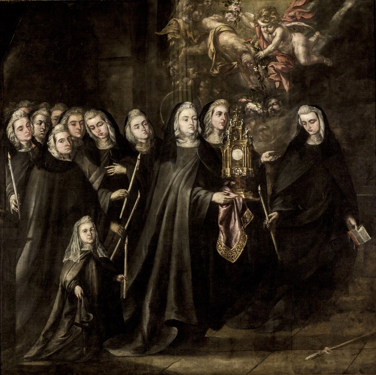 Optoget af Santa Clara de Asís af Juan de Valdés Leal  
