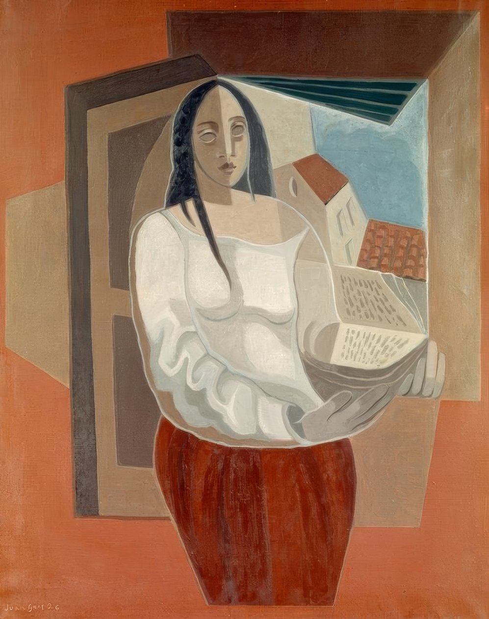 Kvinden med bogen af Juan Gris