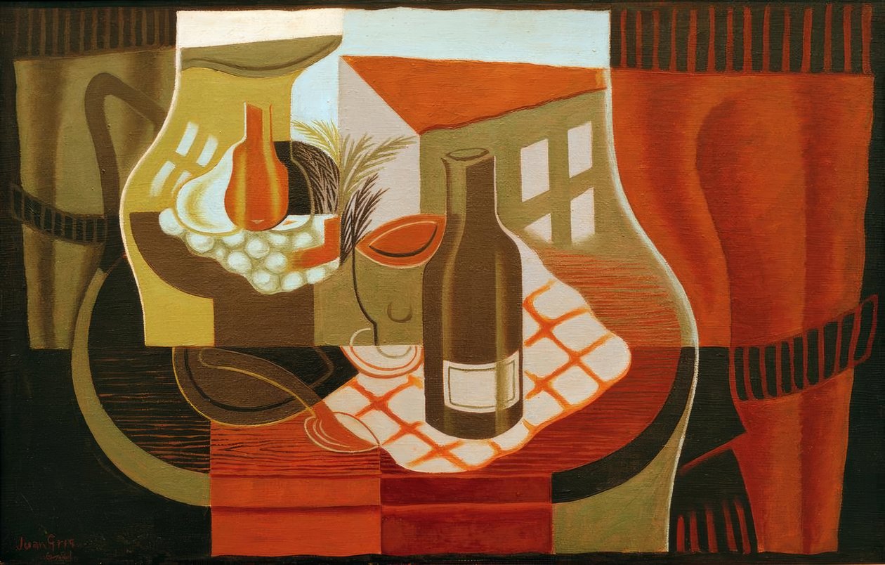 Sokkelbordet foran vinduet af Juan Gris