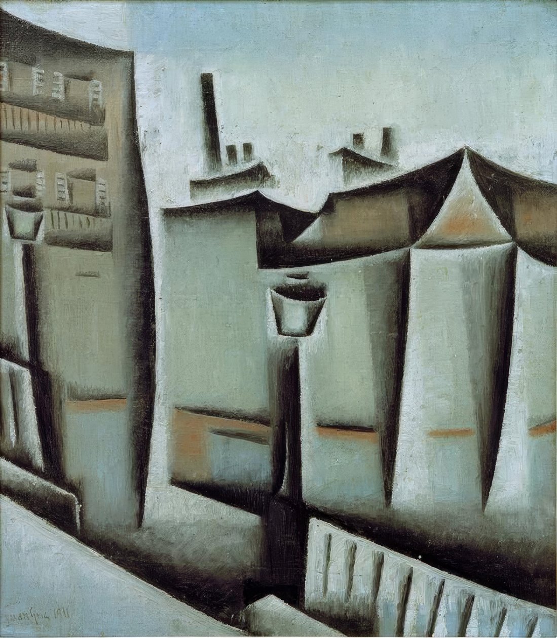Huse i Paris af Juan Gris