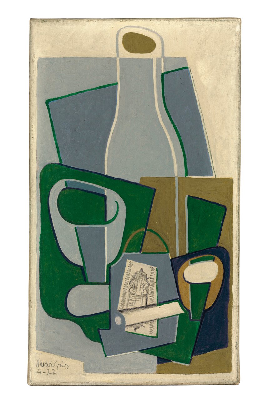 Pibe og pakke tobak, 1922 af Juan Gris