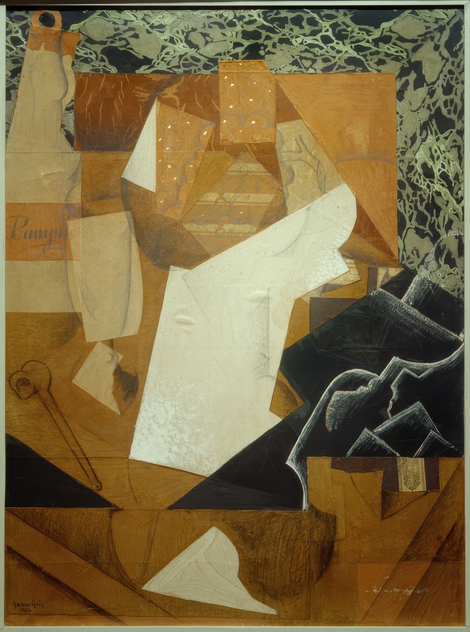 Stilleben med druer af Juan Gris