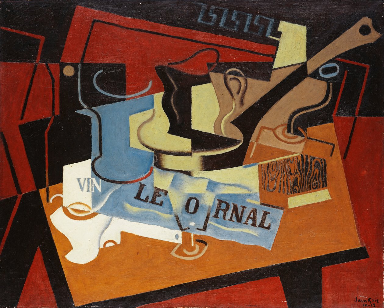Kasserollen, 1919 af Juan Gris