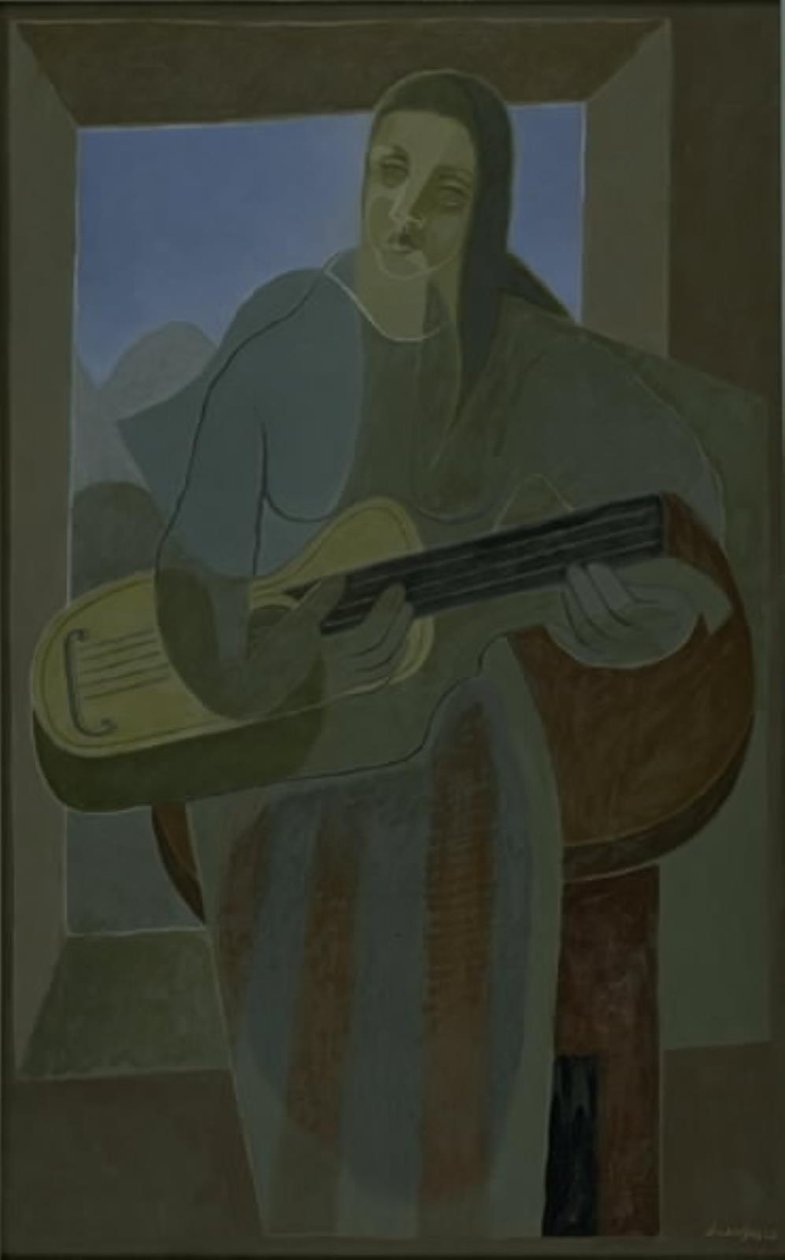 Guitarspilleren af Juan Gris