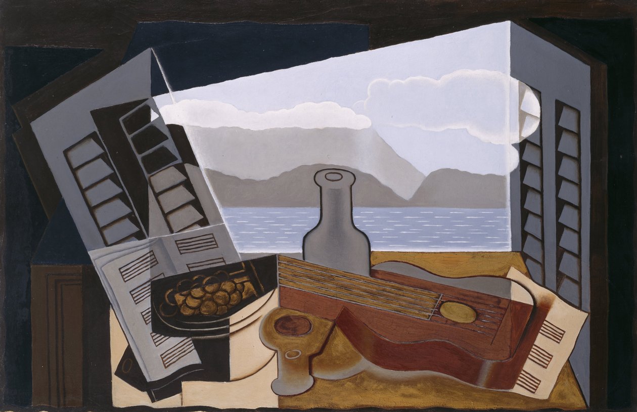 Det åbne vindue, 1921 af Juan Gris