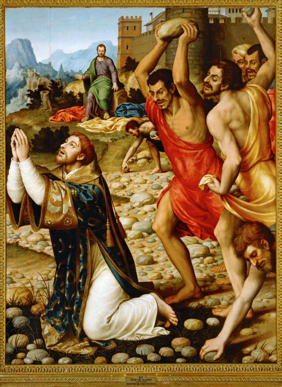 Sankt Stefans martyrium ... af Juan de Juanes