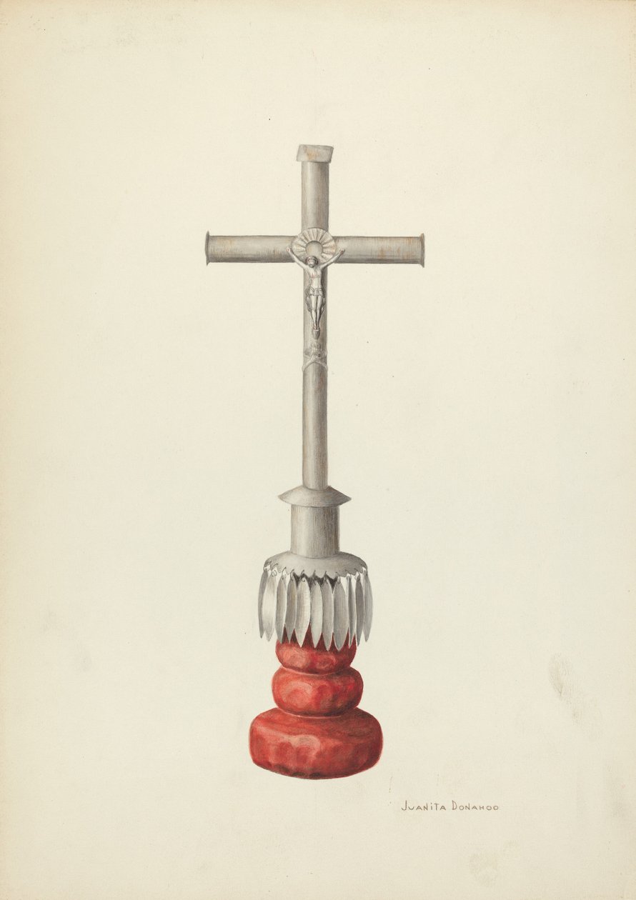 Krucifiks, ca. 1936. af Juanita Donahoo