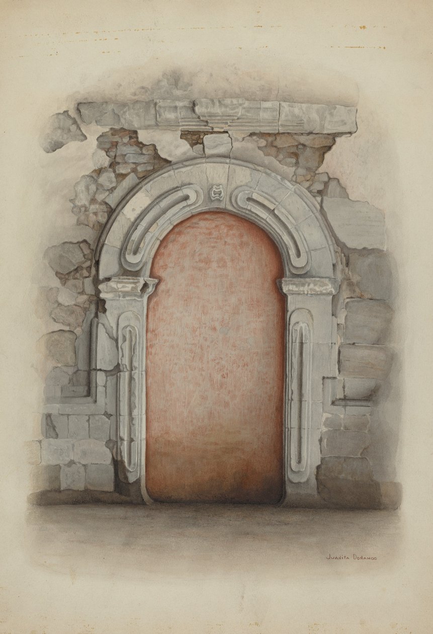 Døråbning, sten, 1939. af Juanita Donahoo