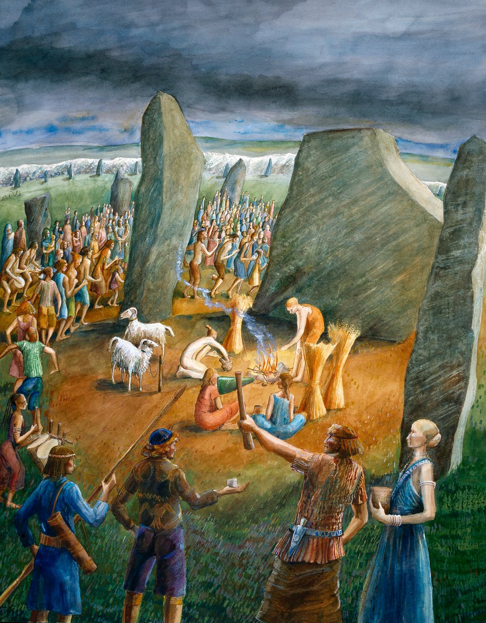 Avebury Stone Circle, c3rd millennium BC, c1990-2010 af Judith Dobie