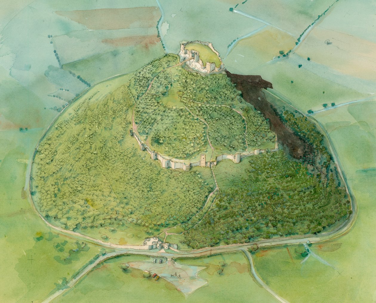 Beeston Castle, c2010 af Judith Dobie