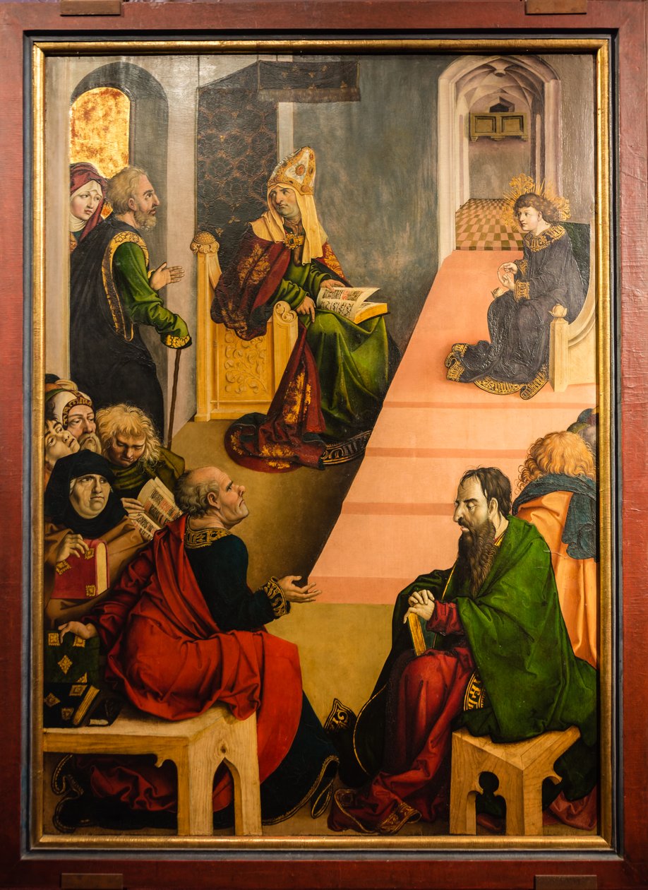Jesus blandt lægerne af Jörg Breu the Elder