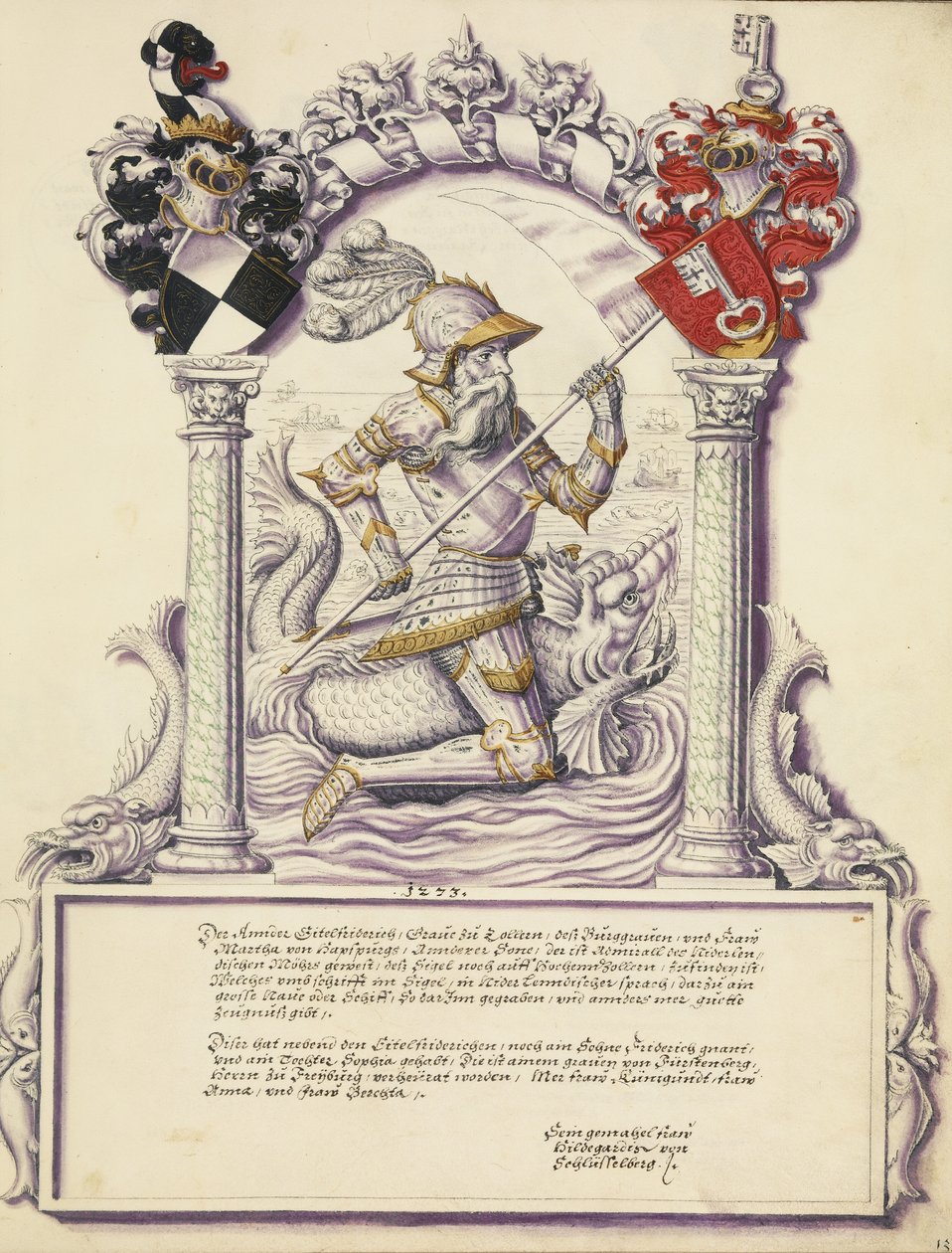 Eitelfriedrich II Hohenzollern af Jörg Ziegler