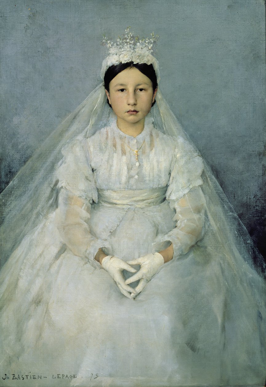 Den unge kommunikant, 1875 af Jules Bastien Lepage