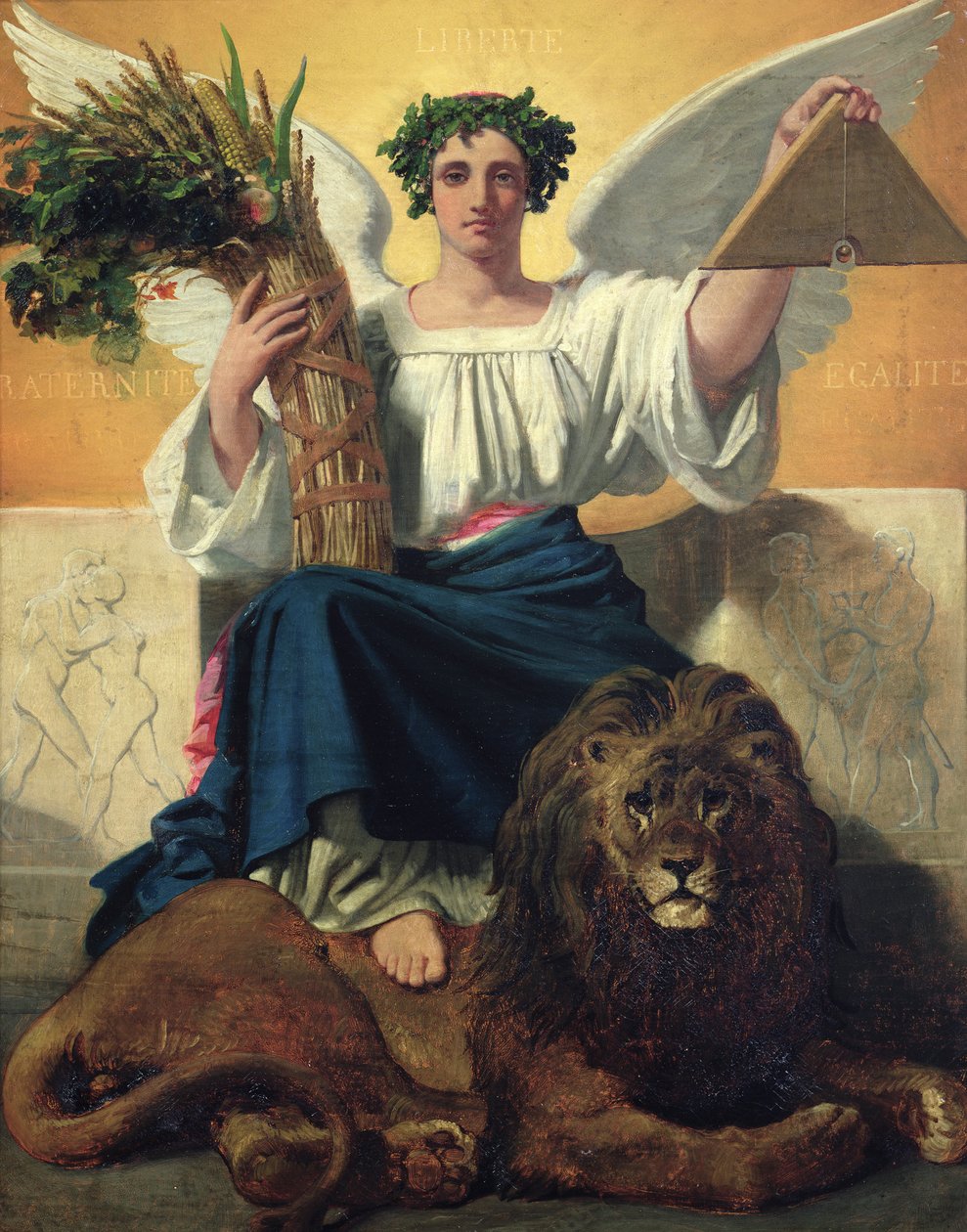 Republikken, 1848 af Jules Claude Ziegler