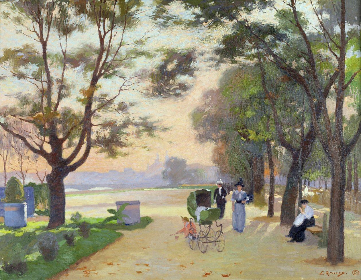 Cours-la-Reine, Paris af Jules Ernest Renoux