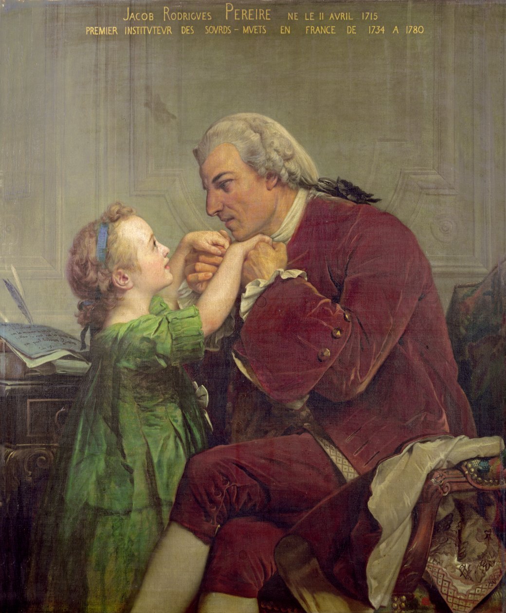 Jacob Rogrigues Pereire (1715-80) 1861 af Jules Eugene Lenepveu