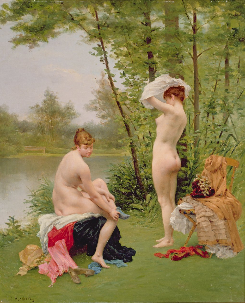 Badegæsterne af Jules Scalbert