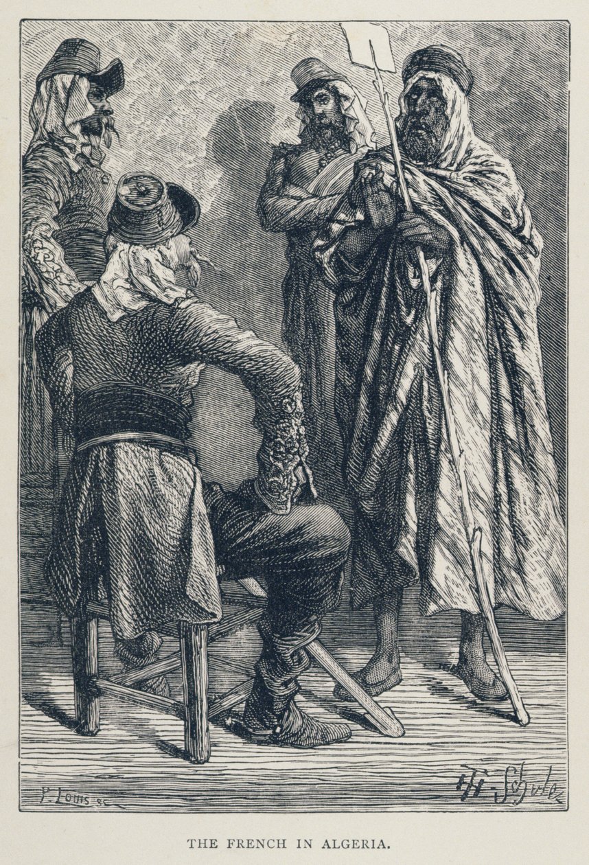 Franskmændene i Algeriet, indgraveret af P. Louis (1800-tallet), fra 