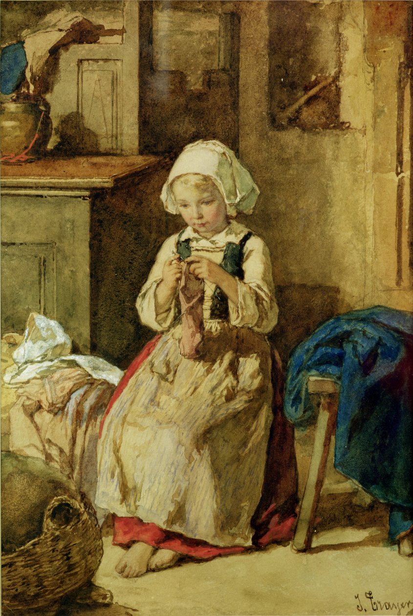 Ung pige syning af Jules Trayer