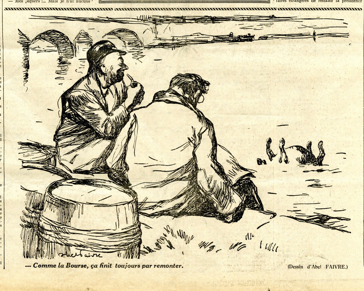 Oprigtig, satirisk i sort/hvid af Jules Abel Faivre