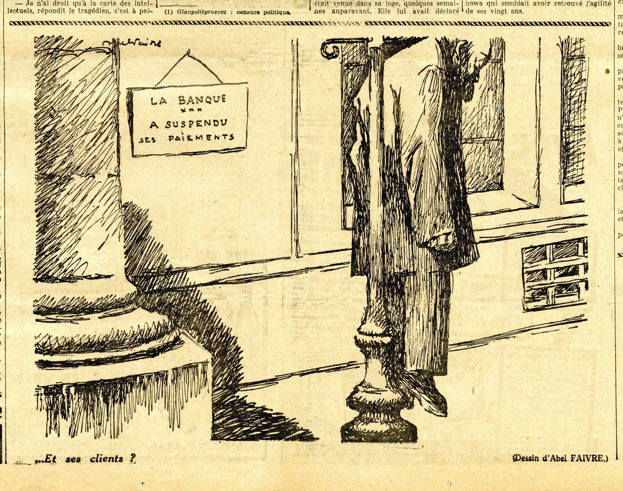 Oprigtig, satirisk i sort/hvid af Jules Abel Faivre