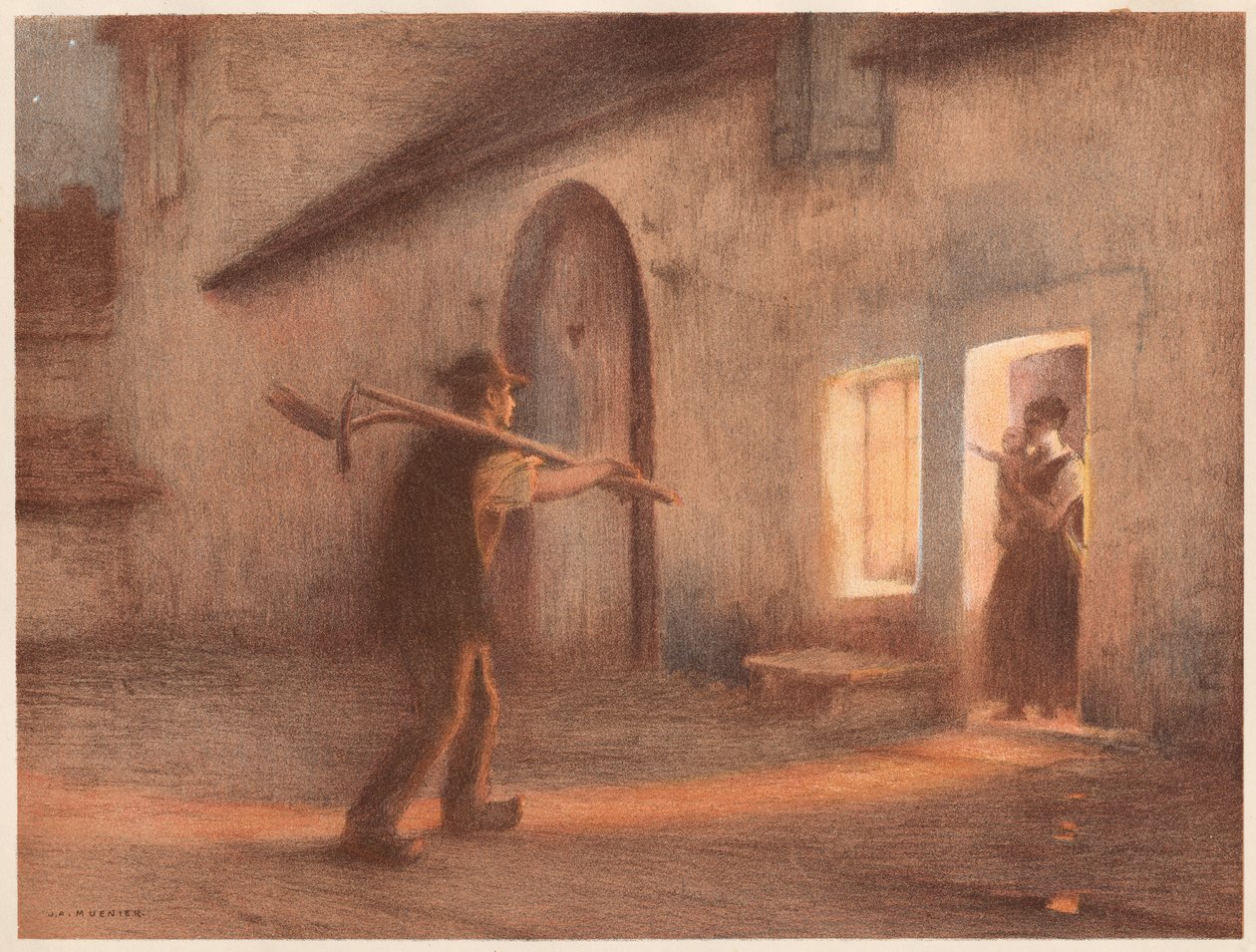 Retur fra markerne af Jules Alexis Muenier