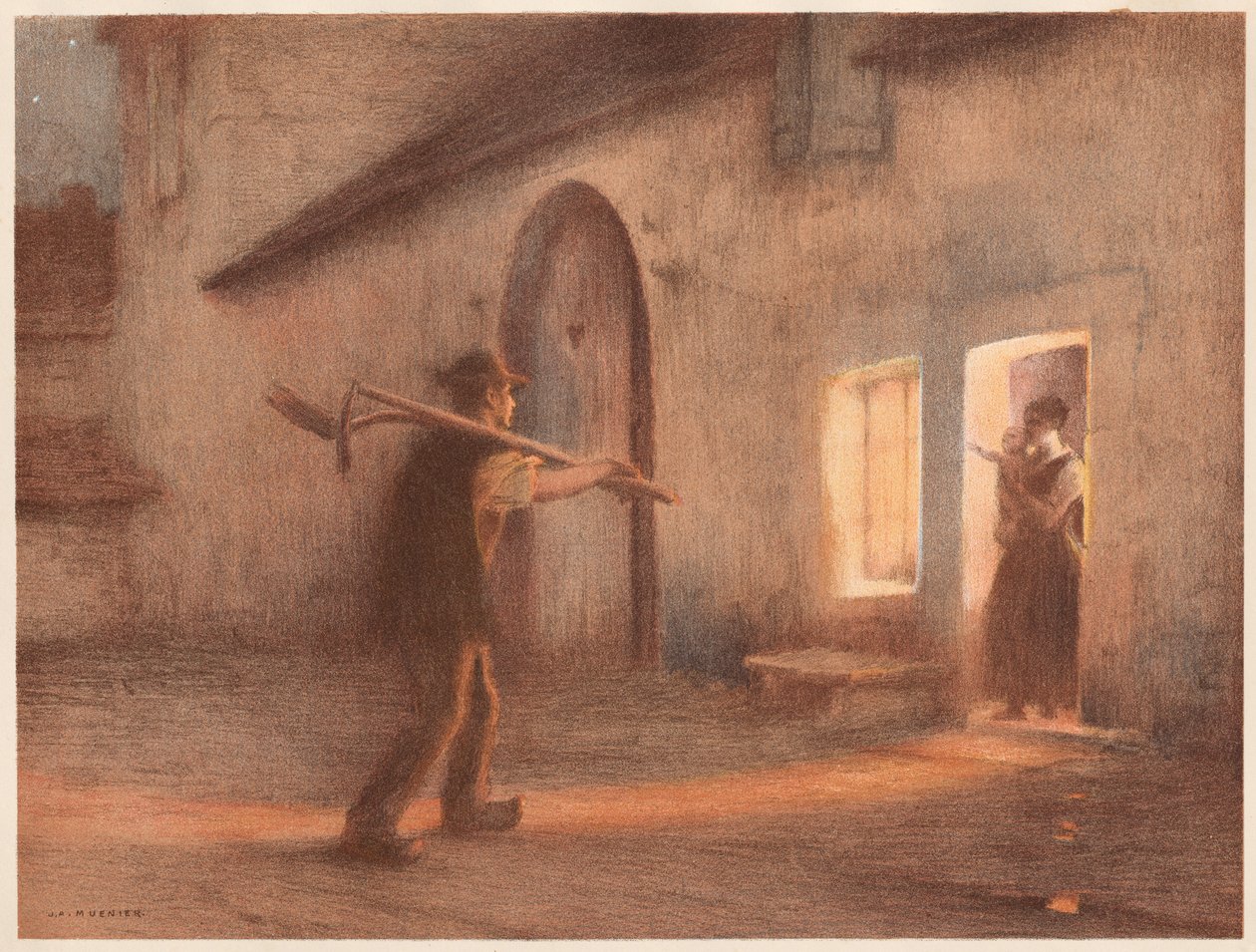 Tilbagekomsten fra markerne, 1898-1899. af Jules Alexis Muenier
