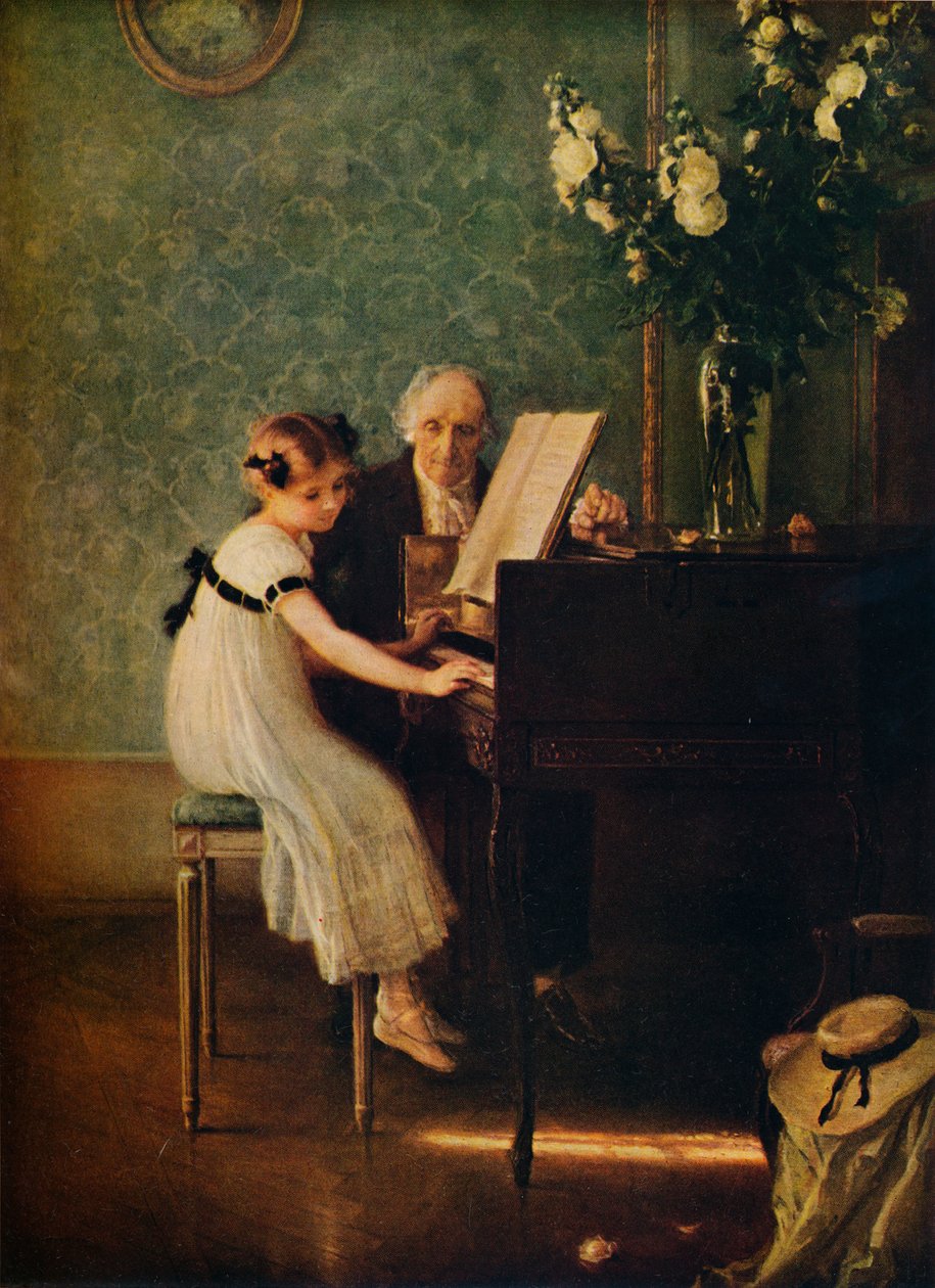 Musiktimen, 1700-tallet af Jules Alexis Muenier