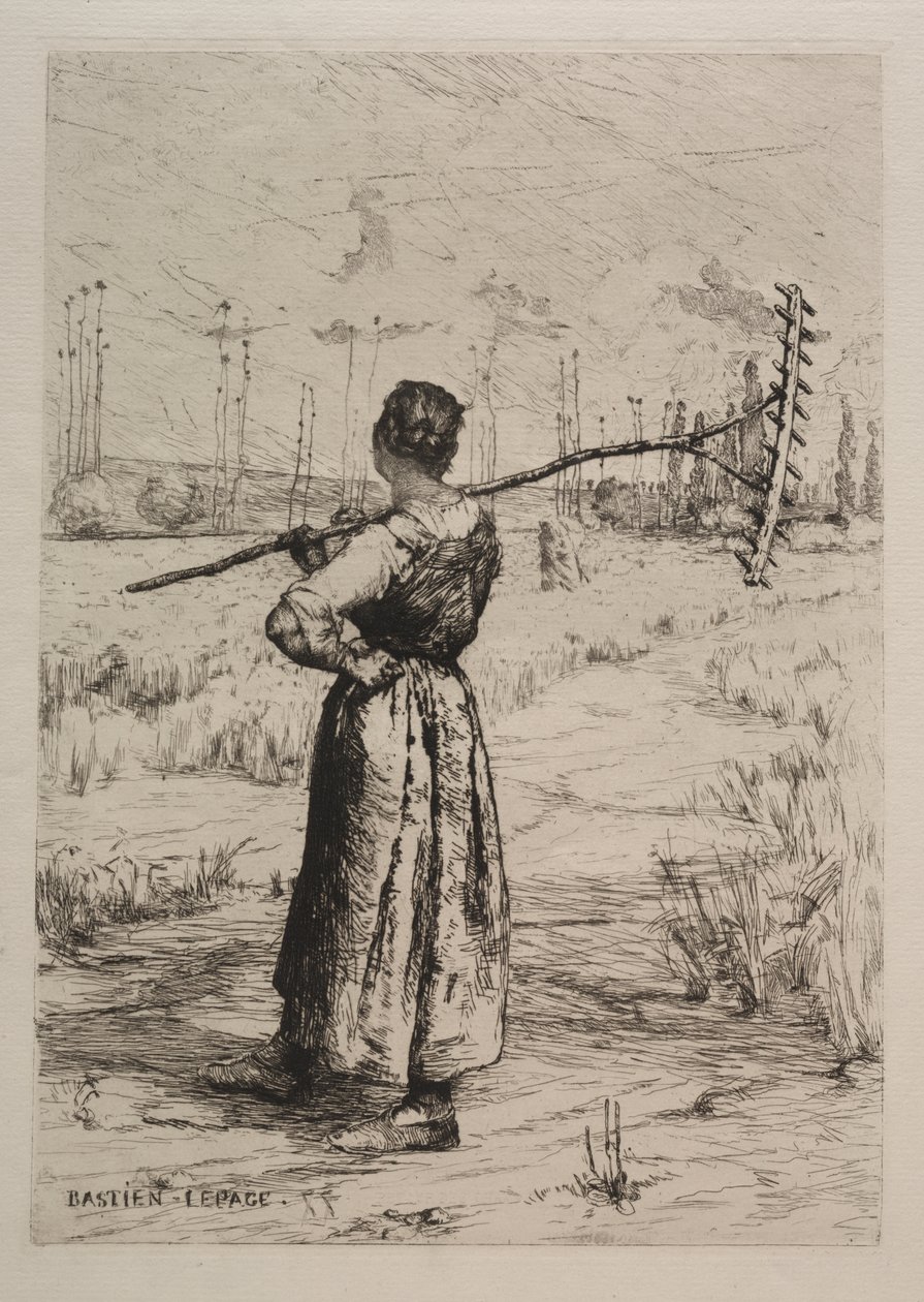 Retur af felterne af Jules Bastien Lepage