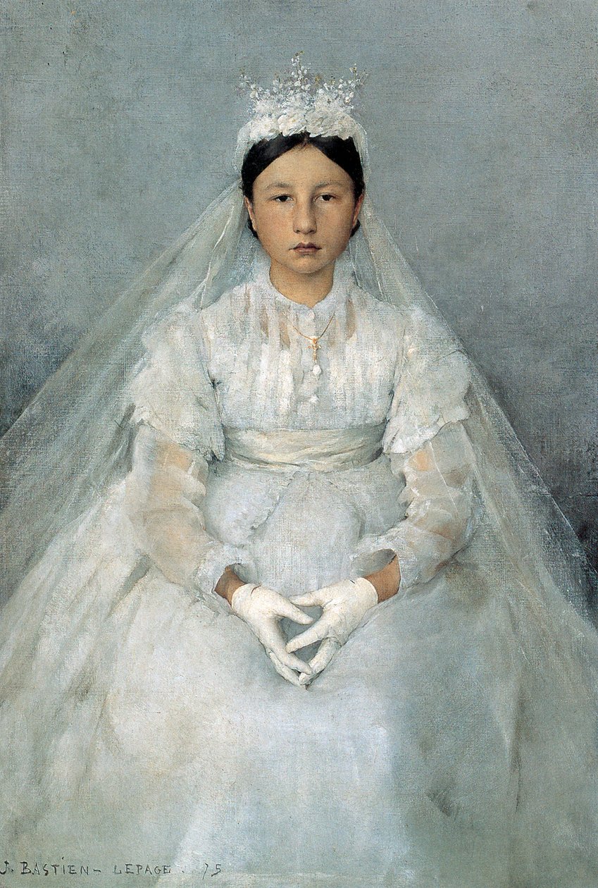 Kommunikanten, 1875. af Jules Bastien Lepage