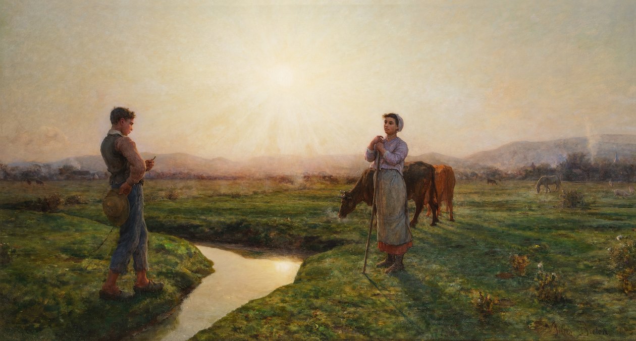 Le Matin af Jules Breton
