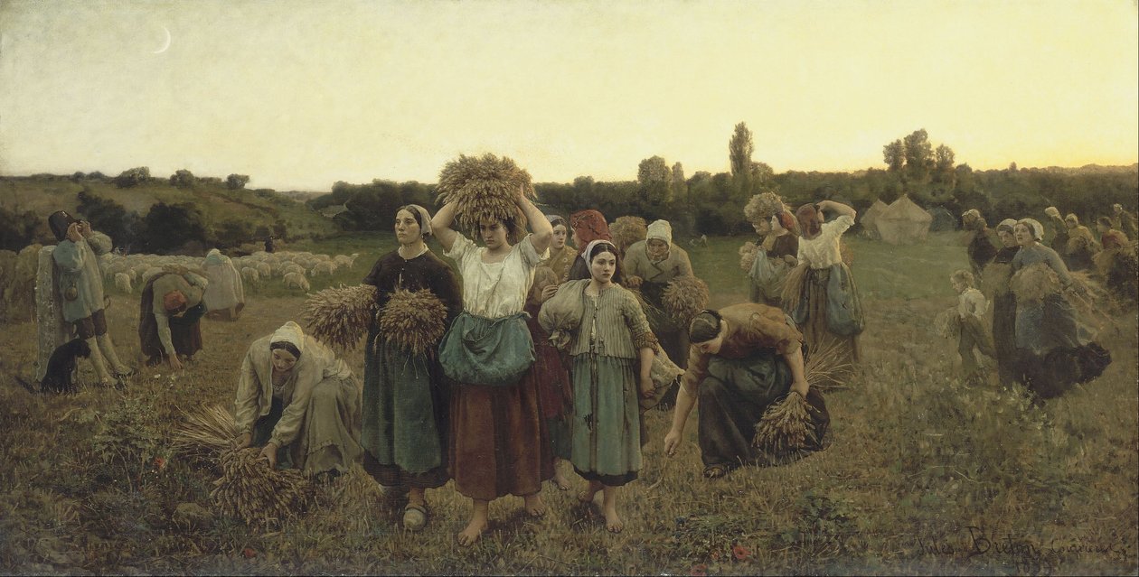 Påmindelsen om kornetterne af Jules Breton