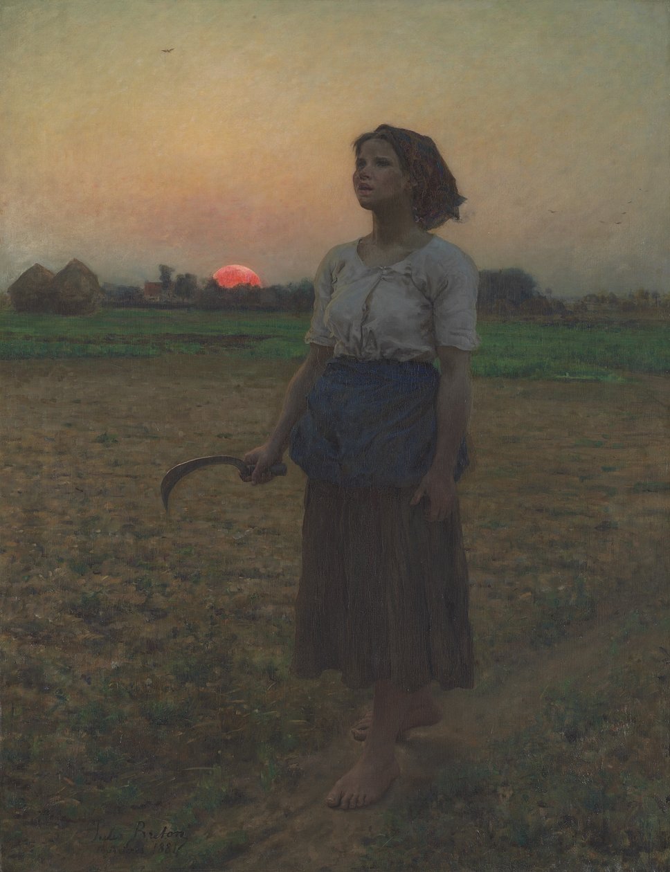Lærkens sang, 1884 af Jules Breton