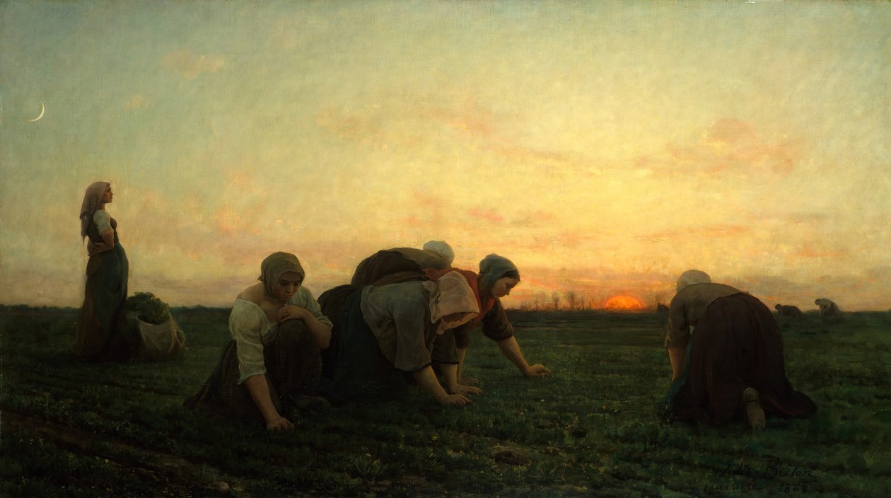 Ukrudterne, 1868. af Jules Breton
