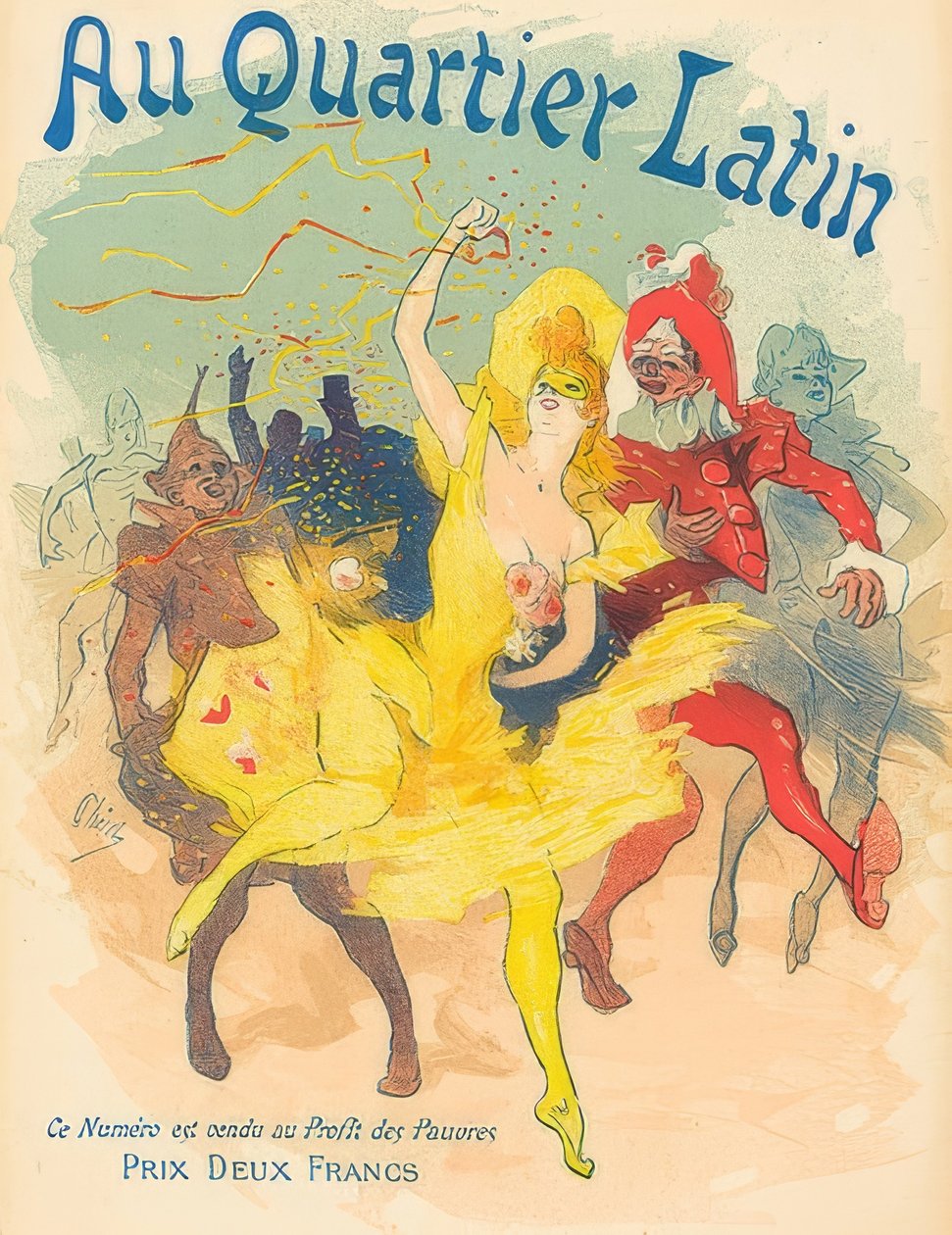 I Latinerkvarteret. 1894 af Jules Cheret