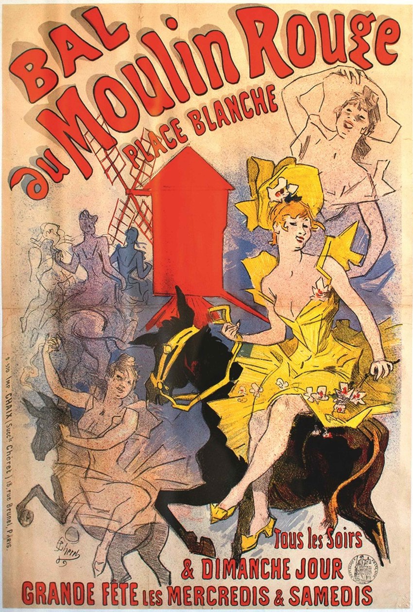 Moulin Rouge Ball, 1889. af Jules Cheret