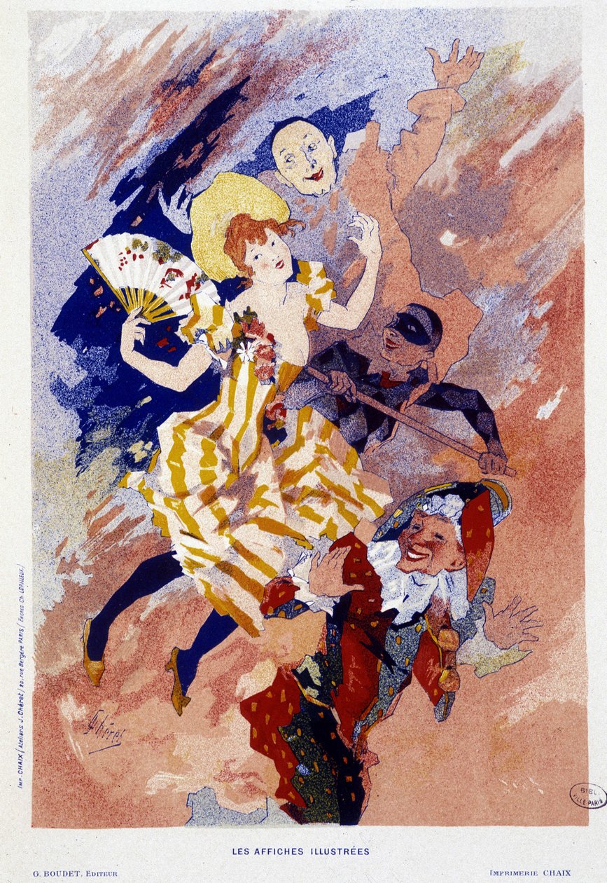 Karneval - af Jules Cheret, omkring 1890 af Jules Cheret