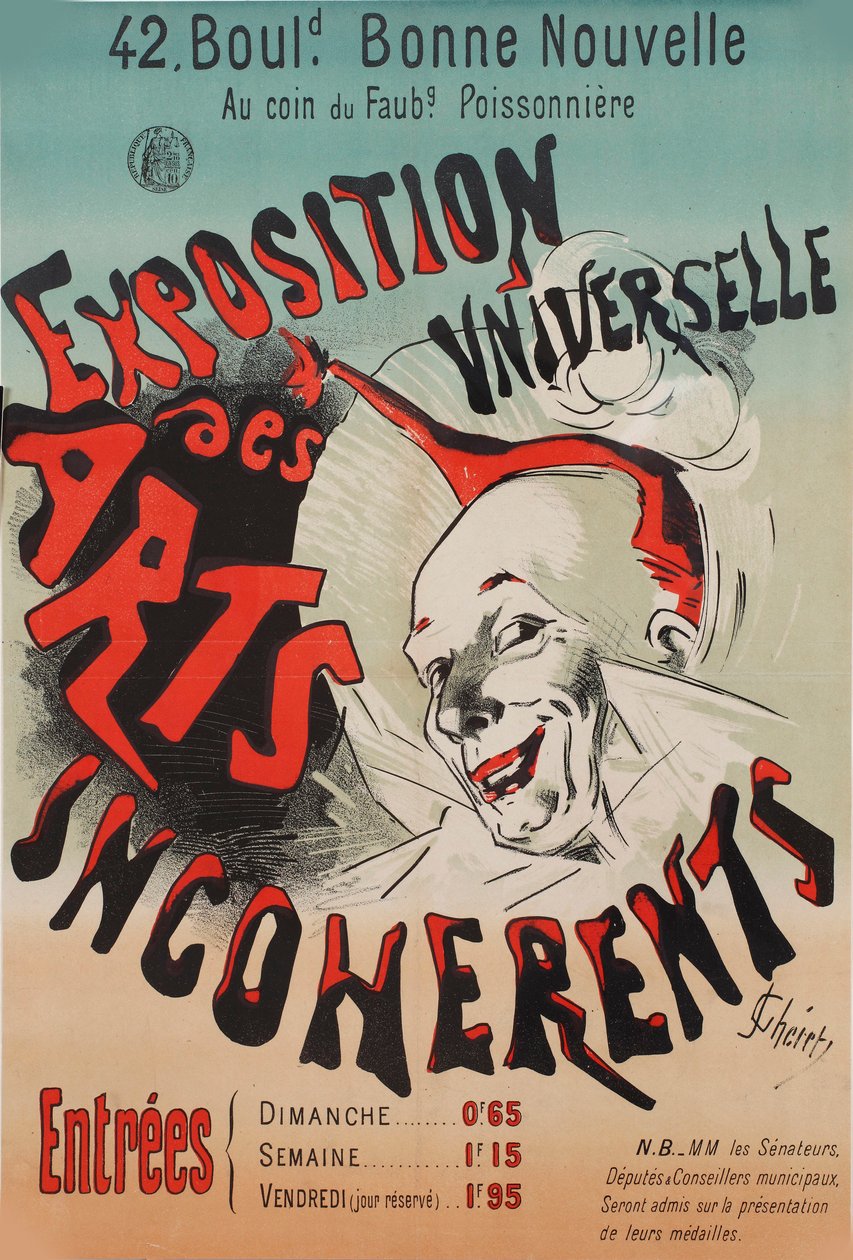 Verdensudstilling af usammenhængende kunst, 1889. af Jules Cheret