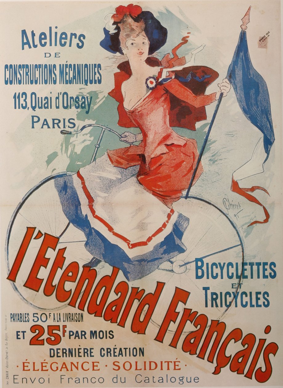 Standard franske cykler plakat af Jules Cheret