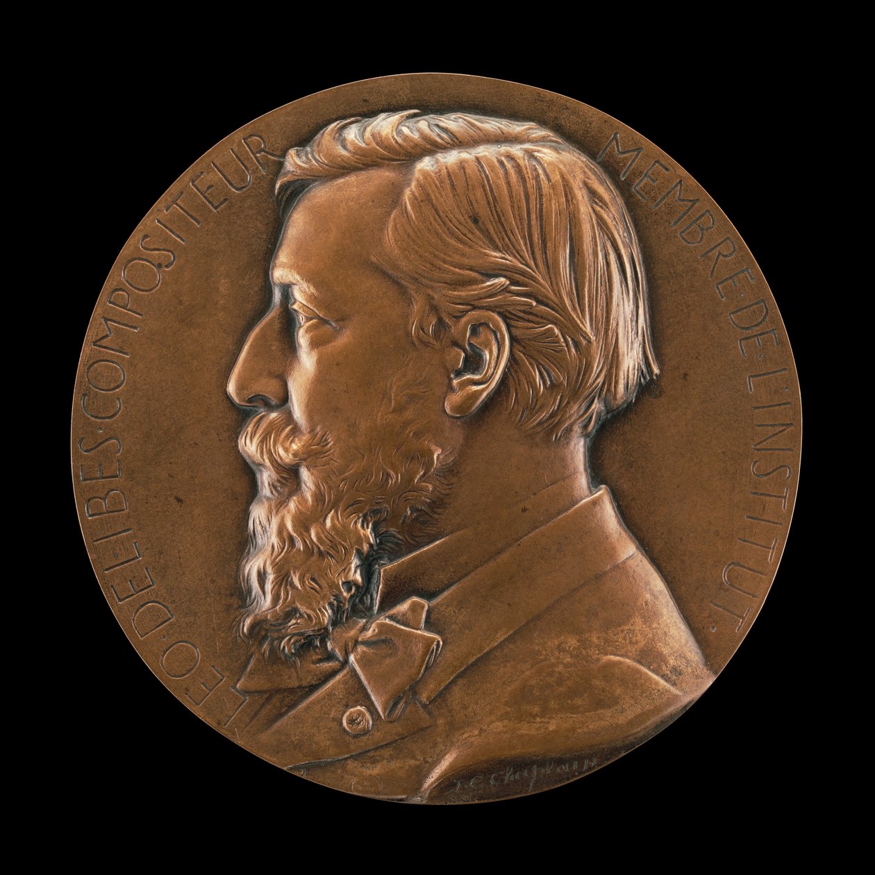 Leo Delibes, 1836-1891, komponist, ca. 1870. af Jules Clement Chaplain