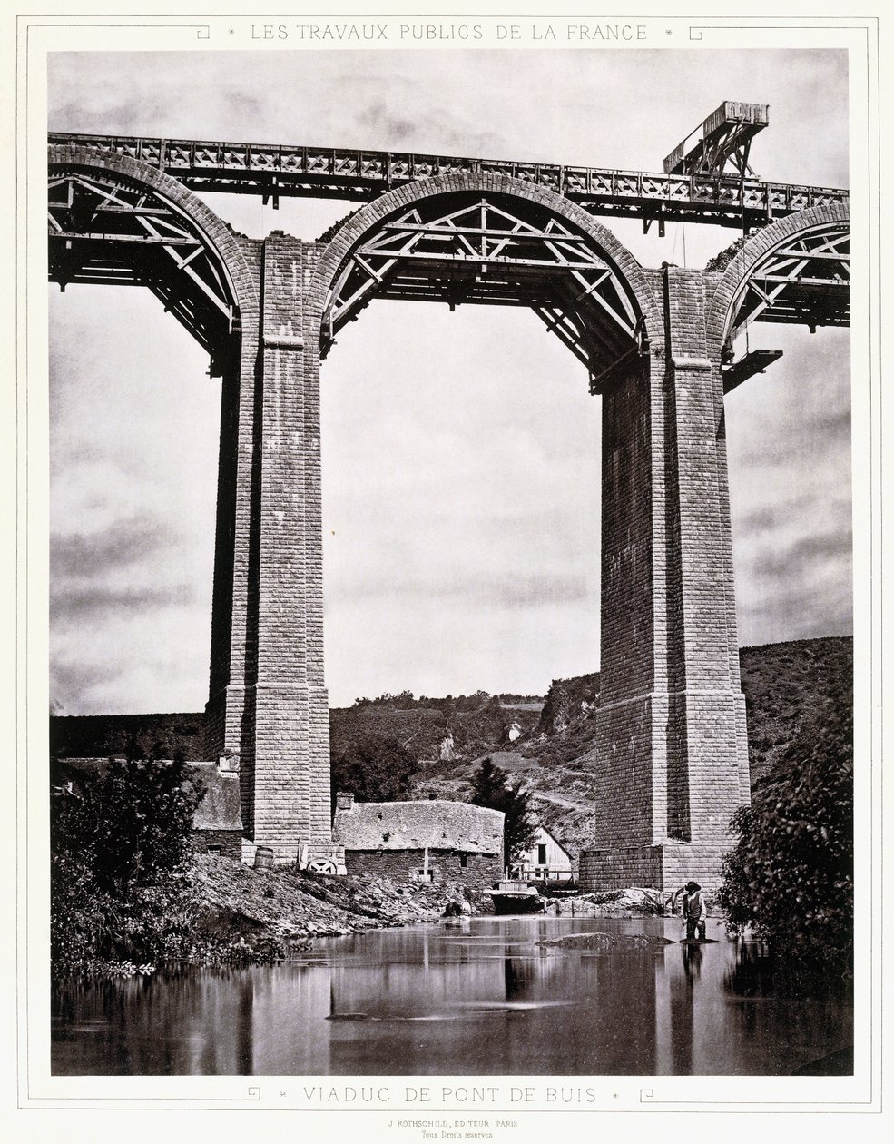 Viadukt af Pont de Buis, ca. 1876-1883 af Jules Duclos