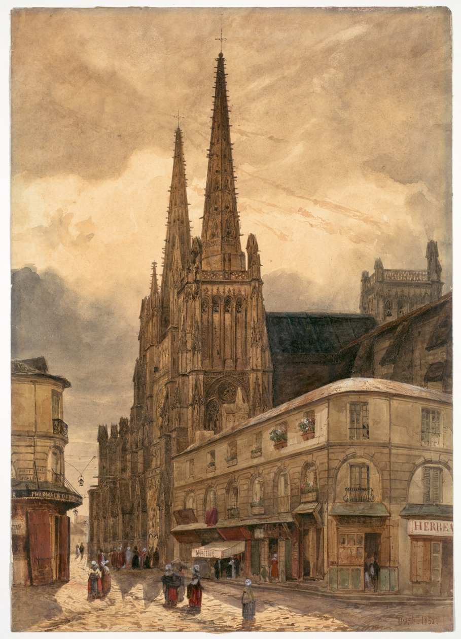 Sainte-André-katedralen i Bordeaux af Jules Dupré
