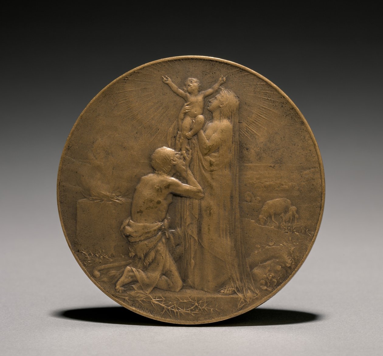 Medalje forside, 1800-tallet. af Jules Dupré