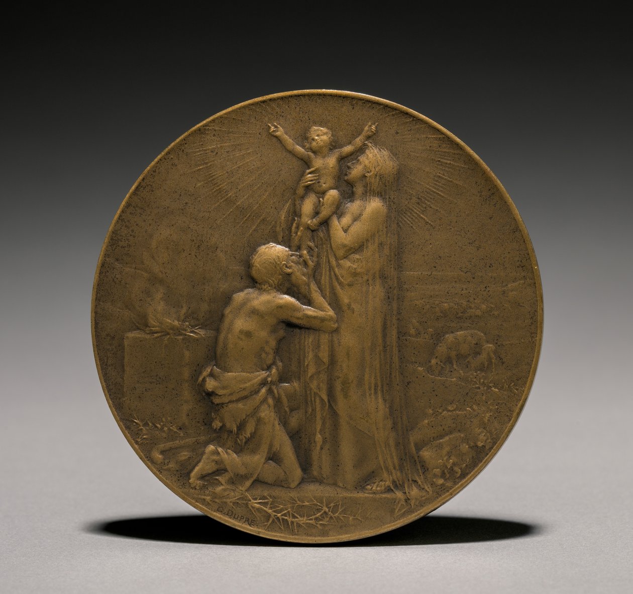 Medalje forside, 1800-tallet. af Jules Dupré