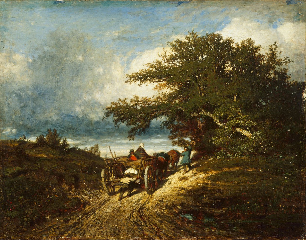 På vejen, 1856 af Jules Dupré