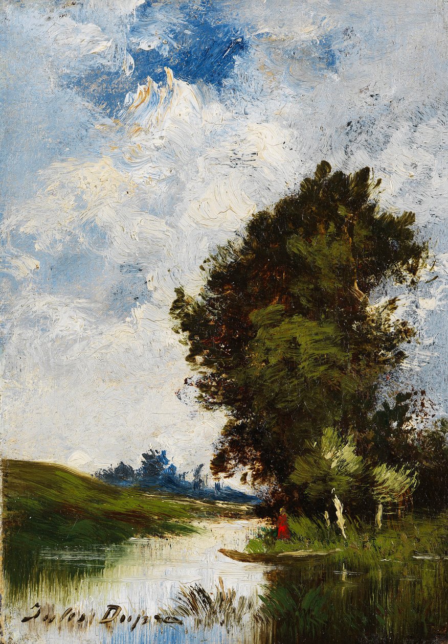 Lille flodslette af Jules Dupré