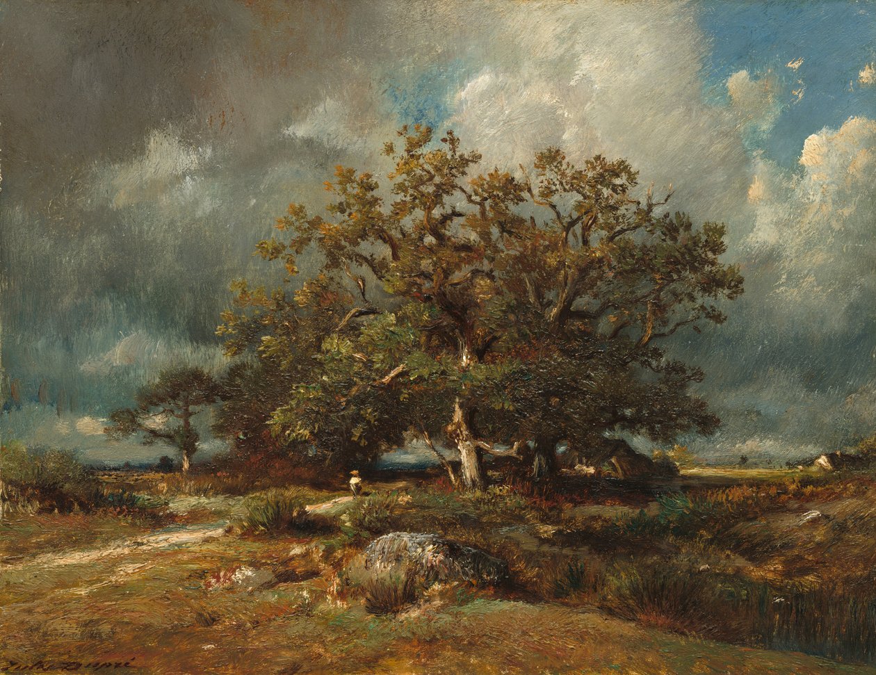 Den gamle Eg af Jules Dupré